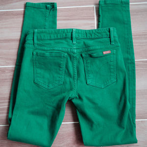 Joe's Jeans Green Skinny Jeans 26